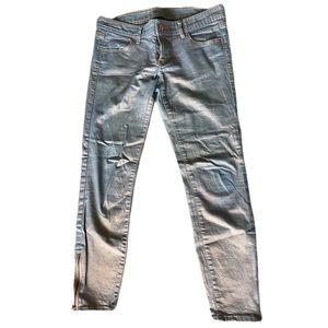 Armani Exchange shiny pants  rose gold and blue